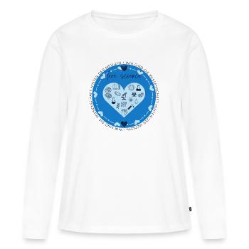 Love Science - Labor - Frauen Premium Bio Langarmshirt - Weiß - Vorne - Julia (174cm)