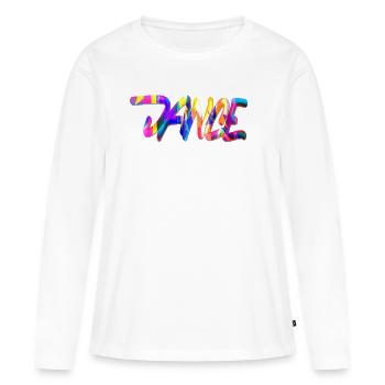 Danse danse - T-shirt manches longues Premium bio Femme - blanc - Devant - Julia (174cm)