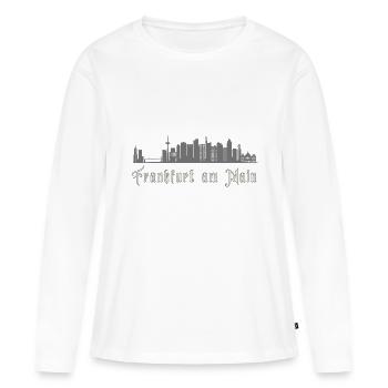 Frankfurt am Main Banking District Frankfurt - Women's Premium Organic Long Sleeve Shirt - white - Front - Julia (174cm)