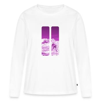 Berg - T-shirt manches longues Premium bio Femme - blanc - Devant - Julia (174cm)
