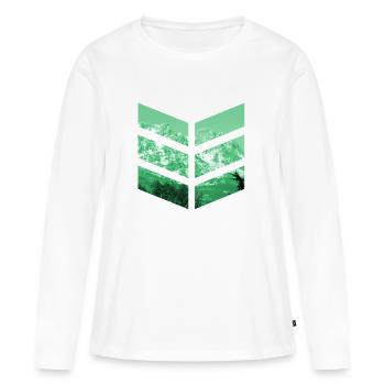 Berg - T-shirt manches longues Premium bio Femme - blanc - Devant - Julia (174cm)