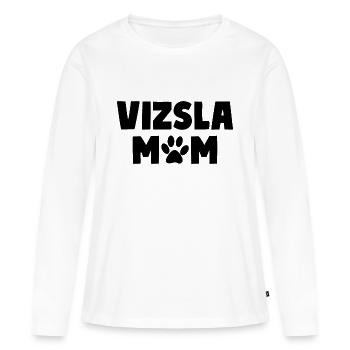 VIZSLA MOM Magyar Vizsla dog owner - Women's Premium Organic Long Sleeve Shirt - white - Front - Julia (174cm)