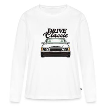 W201 190E drive the classic - Women's Premium Organic Long Sleeve Shirt - white - Front - Julia (174cm)