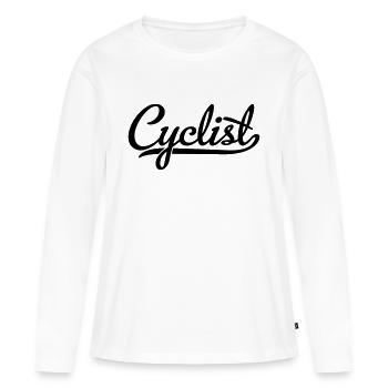 Cyclists - Women's Premium Organic Long Sleeve Shirt - white - Front - Julia (174cm)