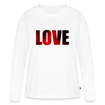 Love wedding engagement - Women's Premium Organic Long Sleeve Shirt - white - Front - Julia (174cm)