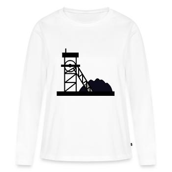 travailleurs de la mine mine mine mineur charbon kohle5 - T-shirt manches longues Premium bio Femme - blanc - Devant - Julia (174cm)