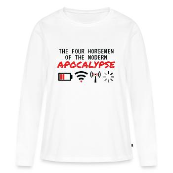 The Four Horsemen Of The Modern Apocalypse - Women's Premium Organic Long Sleeve Shirt - white - Front - Julia (174cm)