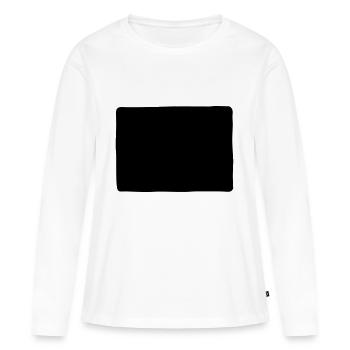 forme rectangle - T-shirt manches longues Premium bio Femme - blanc - Devant - Julia (174cm)