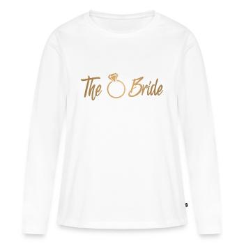 Bride Squad Bachelor Party Rumble Bride - T-shirt manches longues Premium bio Femme - blanc - Devant - Julia (174cm)