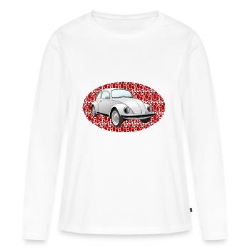 ladybug - Women's Premium Organic Long Sleeve Shirt - white - Front - Julia (174cm)