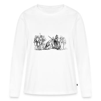 épée épée de chevalier chevalier armor71 - T-shirt manches longues Premium bio Femme - blanc - Devant - Julia (174cm)