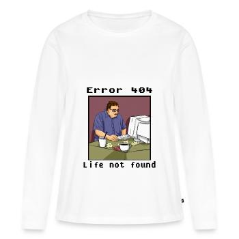 Lustiges Nerd Geek Computer Gamer Hacker Geschenk - Frauen Premium Bio Langarmshirt - Weiß - Vorne - Julia (174cm)
