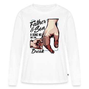 Väter Söhne Beste Freunde Cool Sprüche Geschenk - Frauen Premium Bio Langarmshirt - Weiß - Vorne - Julia (174cm)