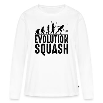 squash - T-shirt manches longues Premium bio Femme - blanc - Devant - Julia (174cm)