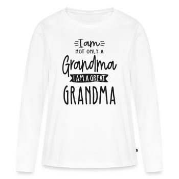 Süße Ur Oma Lustige Ur Oma Geschenk - Frauen Premium Bio Langarmshirt - Weiß - Vorne - Julia (174cm)