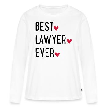 Anwalt - Frauen Premium Bio Langarmshirt - Weiß - Vorne - Julia (174cm)