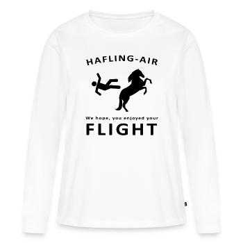 Cheval Haflinger - T-shirt manches longues Premium bio Femme - blanc - Devant - Julia (174cm)
