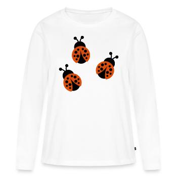 Ladybug - Women's Premium Organic Long Sleeve Shirt - white - Front - Julia (174cm)