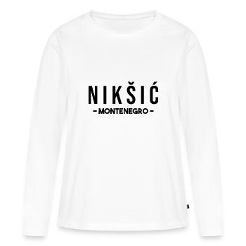 Montenegro! - Women's Premium Organic Long Sleeve Shirt - white - Front - Julia (174cm)