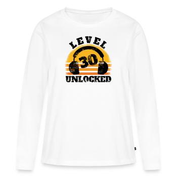 30th birthday 30 years 30s gift women men - Women's Premium Organic Long Sleeve Shirt - white - Front - Julia (174cm)