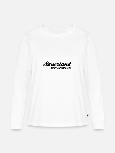 Sauerland! - Frauen Premium Bio Langarmshirt - Weiß