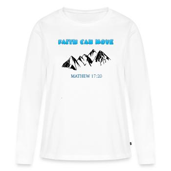 Saint Saint Saint - T-shirt manches longues Premium bio Femme - blanc - Devant - Julia (174cm)