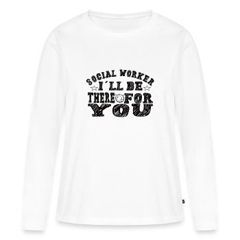 Social Worker Social Worker Social Work - Women's Premium Organic Long Sleeve Shirt - white - Front - Julia (174cm)