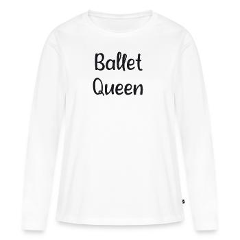 Ballett - Ballet Queen - T-shirt manches longues Premium bio Femme - blanc - Devant - Julia (174cm)