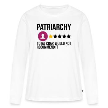Féministe Féminisme émancipation cadeau - T-shirt manches longues Premium bio Femme - blanc - Devant - Julia (174cm)