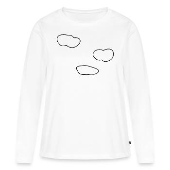 clouds sky - Women's Premium Organic Long Sleeve Shirt - white - Front - Julia (174cm)