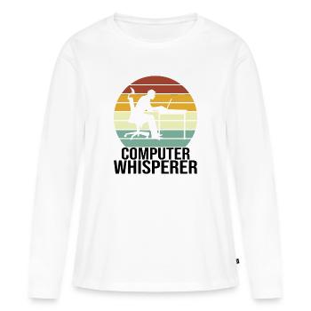 Programmierer Informatiker Informatik - Frauen Premium Bio Langarmshirt - Weiß - Vorne - Julia (174cm)