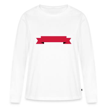 banner - Frauen Premium Bio Langarmshirt - Weiß - Vorne - Julia (174cm)