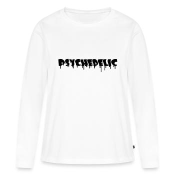 Psychedelic Graffiti - T-shirt manches longues Premium bio Femme - blanc - Devant - Julia (174cm)