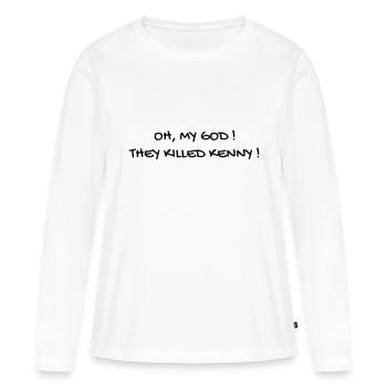 Cinéma / Citation / Série télé / Geek - T-shirt manches longues Premium bio Femme - blanc - Devant - Julia (174cm)
