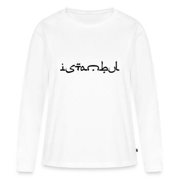 Istanbul - T-shirt manches longues Premium bio Femme - blanc - Devant - Julia (174cm)