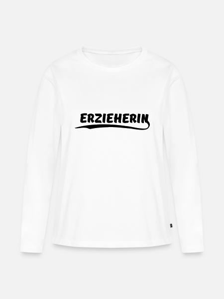 erzieherin - Frauen Premium Bio Langarmshirt - Weiß