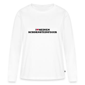 Schornsteinfeger - Frauen Premium Bio Langarmshirt - Weiß - Vorne - Julia (174cm)
