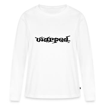 Déformé - T-shirt manches longues Premium bio Femme - blanc - Devant - Julia (174cm)