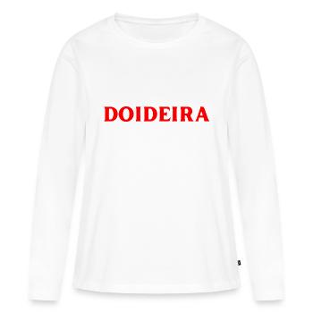 Portugiesisch Sprache - Frauen Premium Bio Langarmshirt - Weiß - Vorne - Julia (174cm)