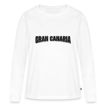 Gran Canaria - Frauen Premium Bio Langarmshirt - Weiß - Vorne - Julia (174cm)