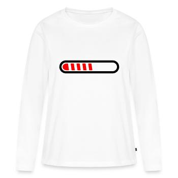Loading bar vector loaded Loading Design 001 - Women's Premium Organic Long Sleeve Shirt - white - Front - Julia (174cm)