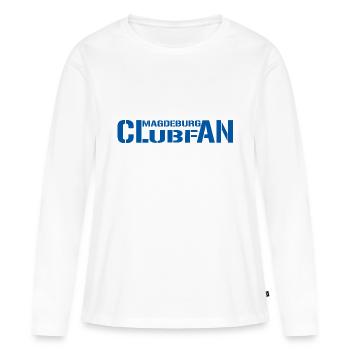 Club Fan - T-shirt manches longues Premium bio Femme - blanc - Devant - Julia (174cm)