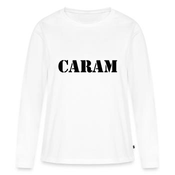 Catalan - T-shirt manches longues Premium bio Femme - blanc - Devant - Julia (174cm)