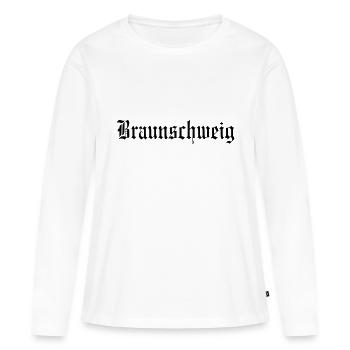 Braunschweig 03 - Women's Premium Organic Long Sleeve Shirt - white - Front - Julia (174cm)