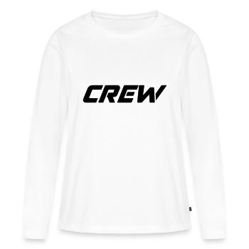 équipage - T-shirt manches longues Premium bio Femme - blanc - Devant - Julia (174cm)