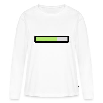 loading - Women's Premium Organic Long Sleeve Shirt - white - Front - Julia (174cm)
