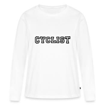 Cyclist - Women's Premium Organic Long Sleeve Shirt - white - Front - Julia (174cm)