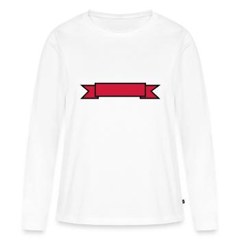 Banner - Frauen Premium Bio Langarmshirt - Weiß - Vorne - Julia (174cm)
