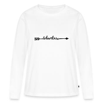 Adventure - Frauen Premium Bio Langarmshirt - Weiß - Vorne - Julia (174cm)
