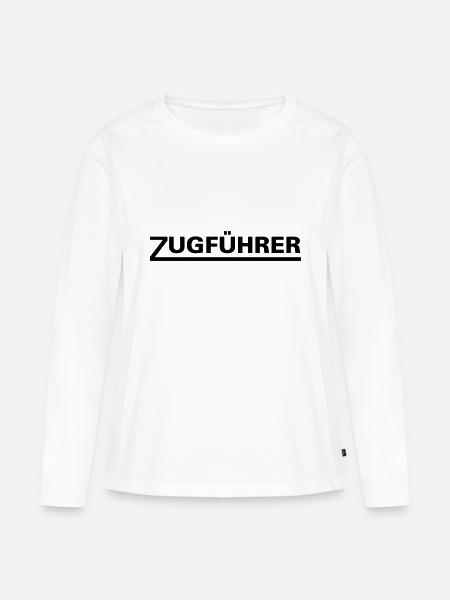Zugführer - Frauen Premium Bio Langarmshirt - Weiß